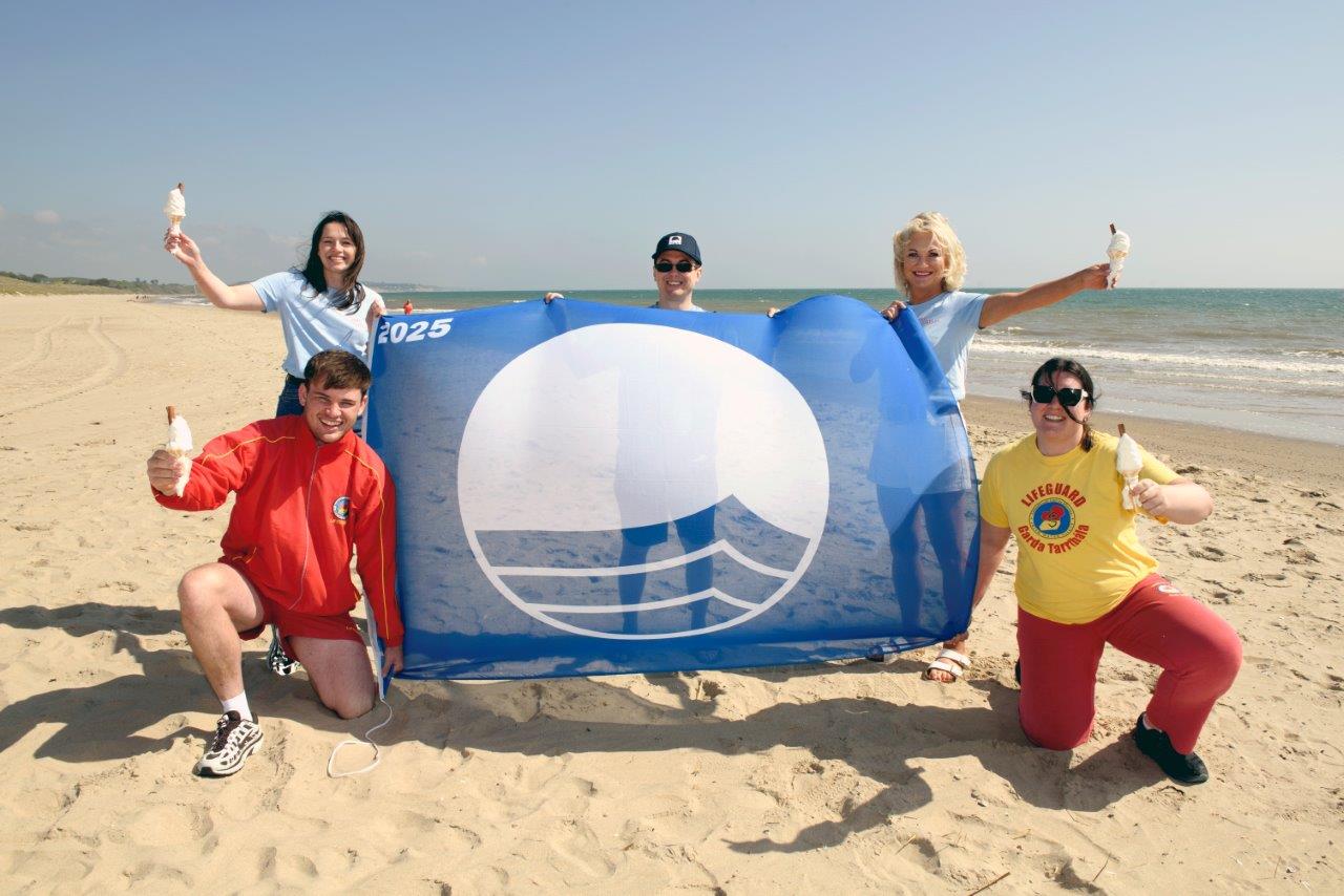 An Taisce announces 2025 Blue Flag Awards in recognition of Ireland’s Best Beaches and Marinas.  In total 99 Blue Flags were awarded for the 2025 season.  Photo by Maura Hickey